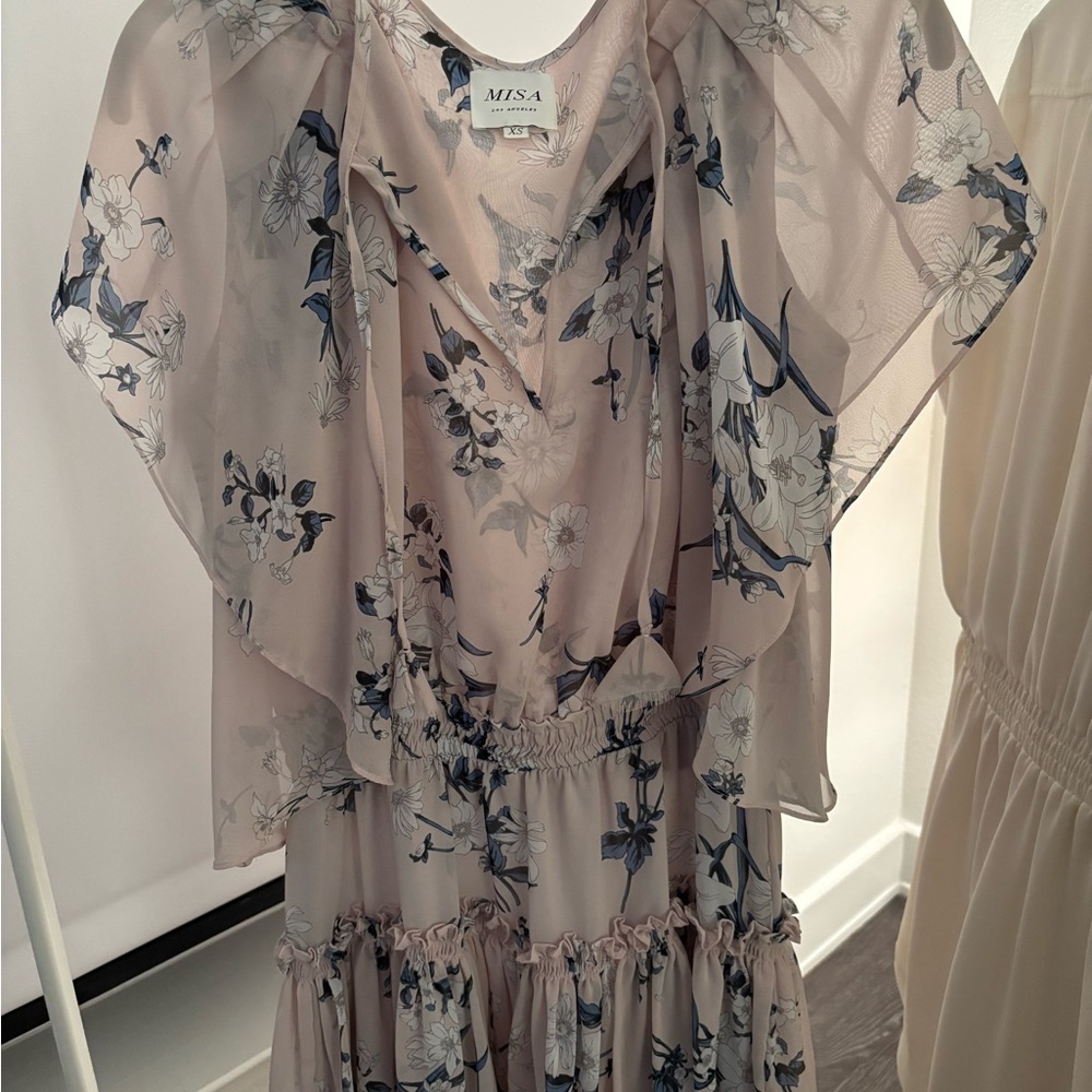 Misa light purple and flowered dress!